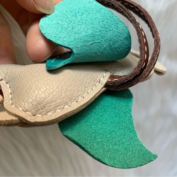 Handmade Genuine Leather Colorblock Dumbo Bag Charm/Keychain - Picture 11 of 14